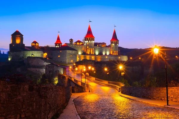 老堡垒在古代城市的 Kamyanets-Podilsky — 图库照片