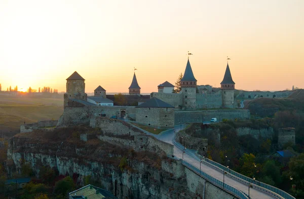 Eski kale içinde Antik şehir, Kamyanets-Podilsky — Stok fotoğraf