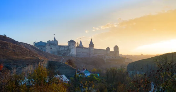 老堡垒在古代城市的 Kamyanets-Podilsky — 图库照片