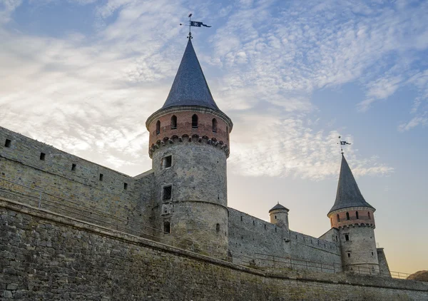 Eski kale içinde Antik şehir, Kamyanets-Podilsky — Stok fotoğraf