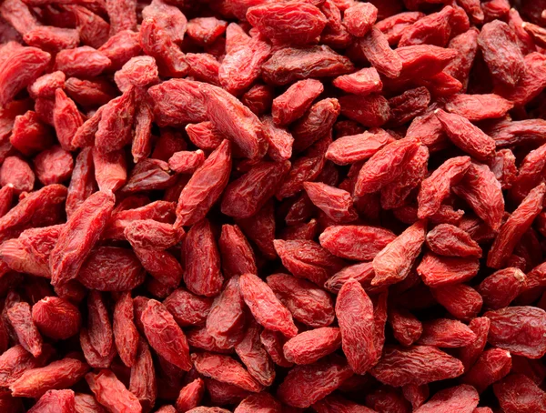Hintergrund der getrockneten roten Goji-Beeren — Stockfoto