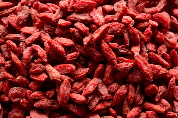 Hintergrund der getrockneten roten Goji-Beeren — Stockfoto