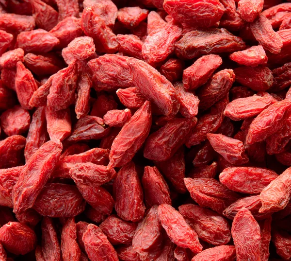 Bakgrund av torkade röda Goji bär — Stockfoto