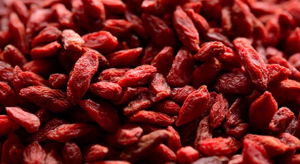 Hintergrund der getrockneten roten Goji-Beeren — Stockfoto