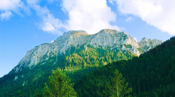 High Mountains near Schwangau Village, Neuschwanstein and Hohenschwangau Castles — Stock Photo, Image