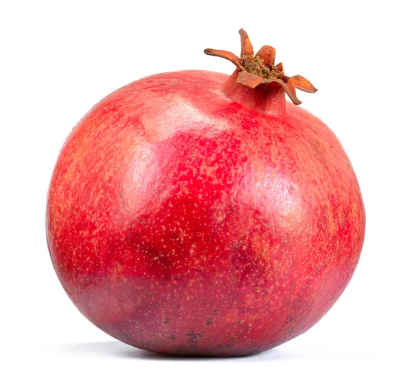 Roter Granatapfel isoliert auf weißem Hintergrund — Stockfoto