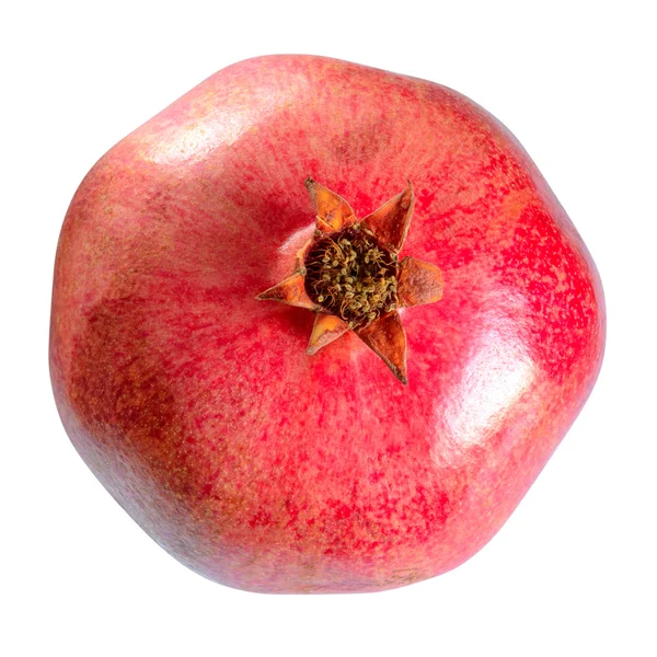 Red Pomegranate Isolated on the White Background — 图库照片