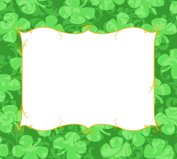 Shamrock Frame kopie ruimte — Stockfoto