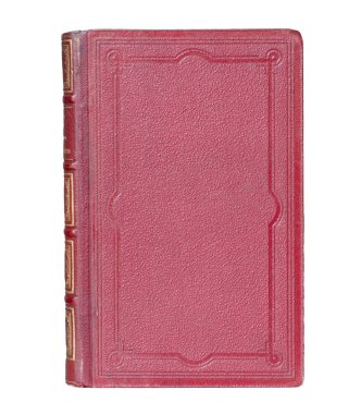 Antiquarian Red Leatherbound Book clipart