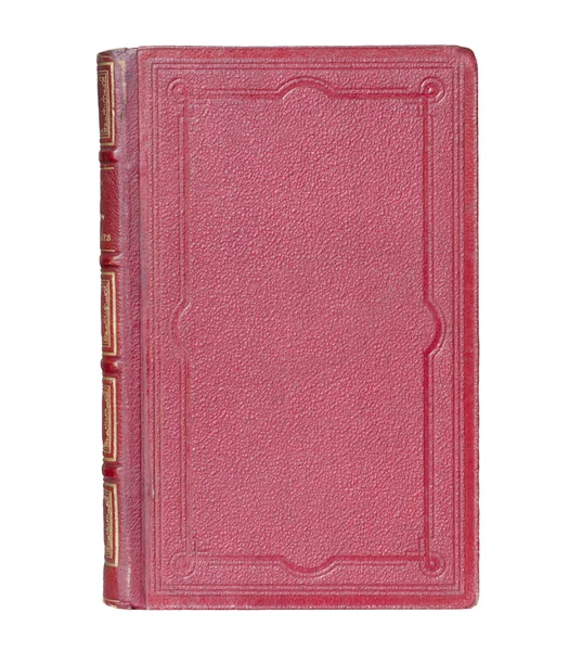 Livro de couro vermelho antiquário Imagem De Stock