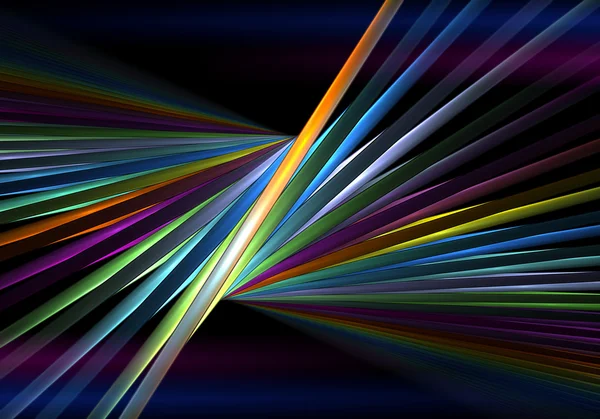 Rainbow sticks on black background — Stock Photo, Image