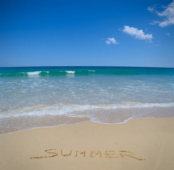 Yaz plaj kum yazılı