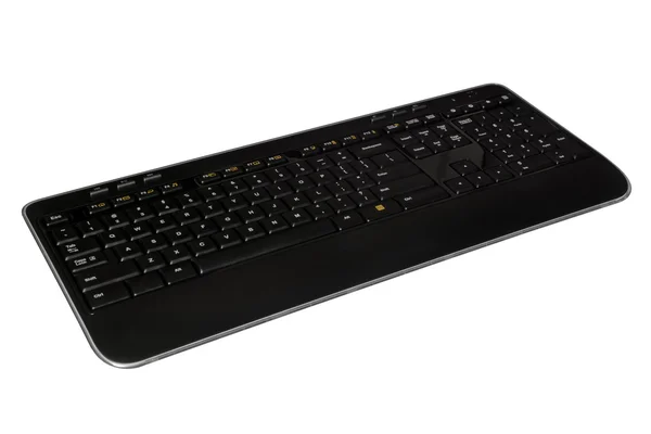 Isolated black computer keyboard — Stock Photo, Image