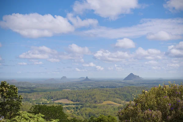 Schilderachtig uitzicht van Glasshouse bergen Sunshine Coast, Australië — Stockfoto
