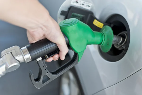 Detalhe da bomba de combustível a gasolina Imagem De Stock