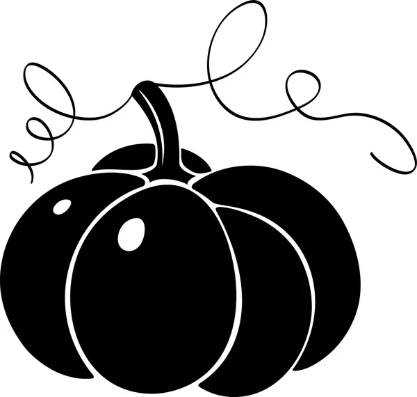 Calabaza. Silueta — Vector de stock