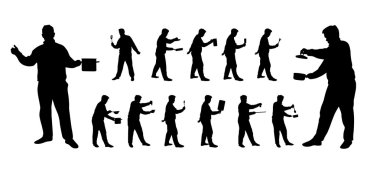 adam cilhouettes yemek