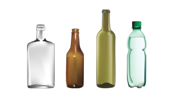 Ilustraciones vectoriales de botellas — Vector de stock