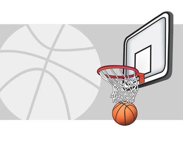 Illustrazione basket — Vettoriale Stock