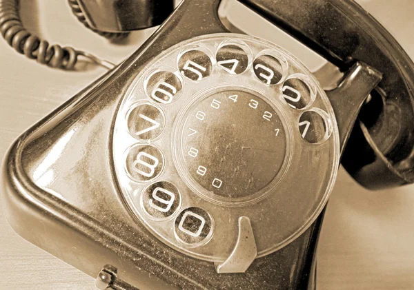 Téléphone vintage en sepia Images De Stock Libres De Droits