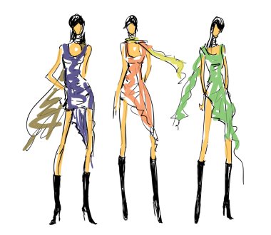 Kroki moda pozlar