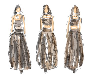 Kroki moda pozlar