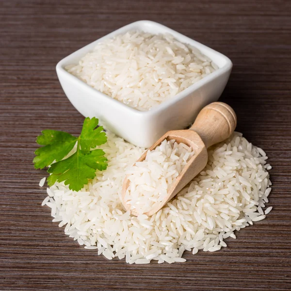 Uncooked jasmin rice — Stock Photo, Image
