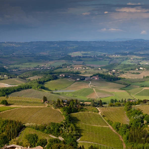 Paisagem típica toscana — Fotografia de Stock