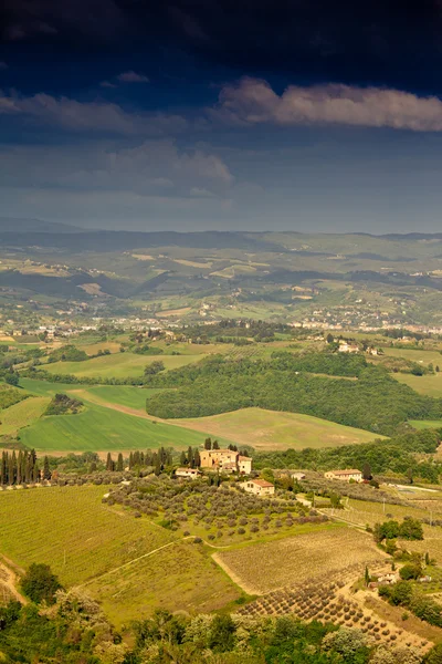 Tuscan peyzaj İtalya — Stok fotoğraf