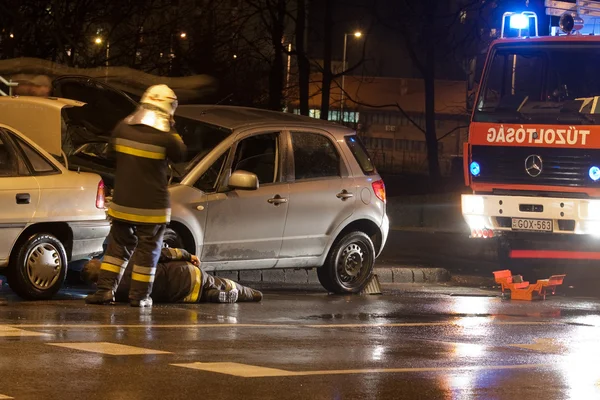 Un accidente de coche — Foto de Stock