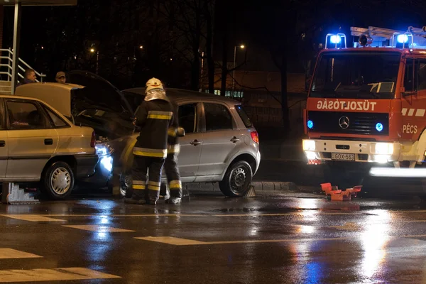 Un accidente de coche — Foto de Stock