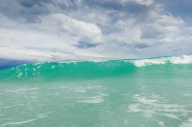 Baska fırtınalı Adriyatik Denizi