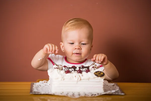 Primer cumpleaños de los bebés —  Fotos de Stock