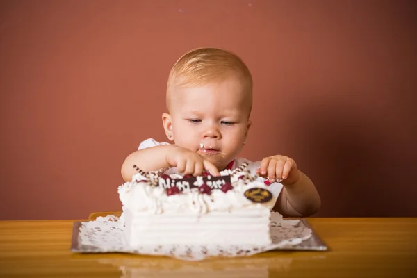Primeiro aniversário dos bebês — Fotografia de Stock