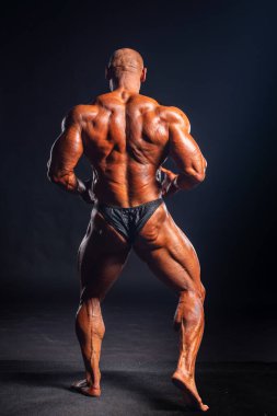 2019 Budapeşte, hungary, HUNGARY - 13 Ekim 2019 IFBB PRO vücut geliştirme şampiyonası sonrası Marek Olejniczak stüdyo fotoğrafı 13 Ekim Budapeşte