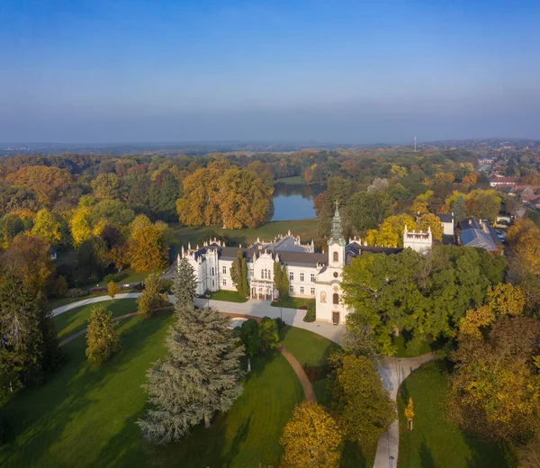 Vue Aérienne Château Brunszvik Martonvasar — Photo