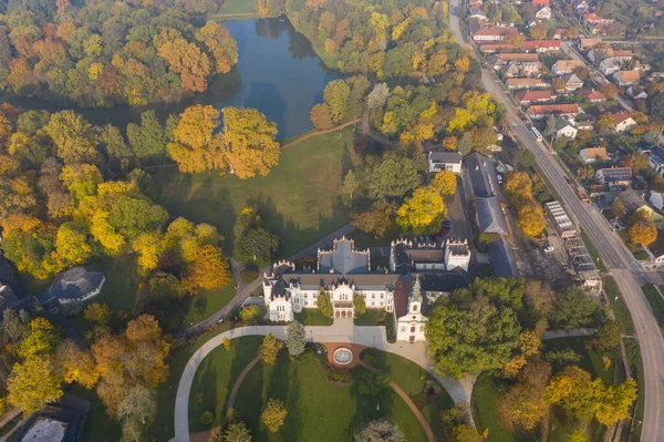 Flygfoto Över Brunszviks Slott Martonvasar — Stockfoto