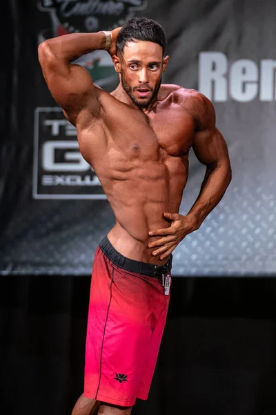 2020 Szeged Hungary Hungria Szept Homem Desconhecido Participa Campeonato Musculação — Fotografia de Stock