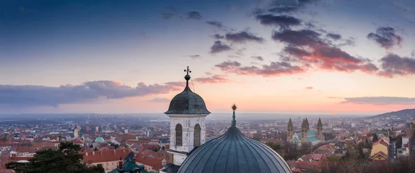 Drohnenbild Einer Kleinen Kapelle Pecs Ungarn — Stockfoto