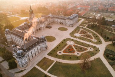 Keszthely, Macaristan 'ın Hava Fotoğraflı Şatosu