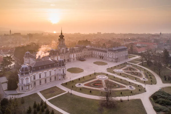 Festetics Castle Aerial Photo Keszthely Ουγγαρία — Φωτογραφία Αρχείου