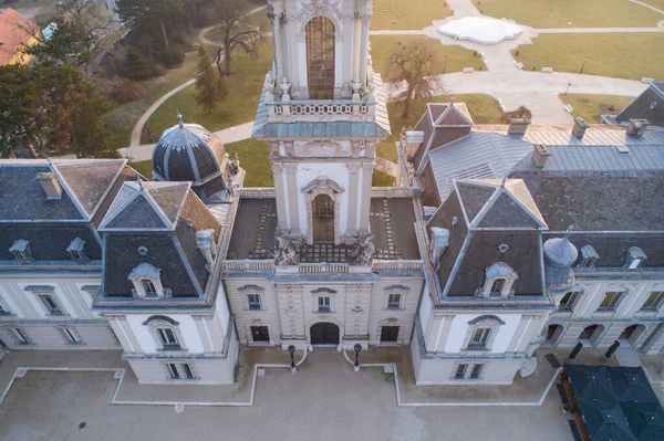 Schloss Festetics Luftaufnahme Von Keszthely Ungarn — Stockfoto