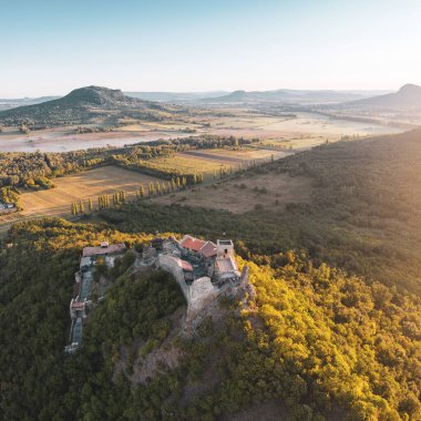 Szigliget 'in güzel hava manzarası