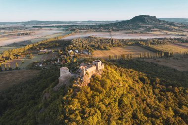 Szigliget 'in güzel hava manzarası