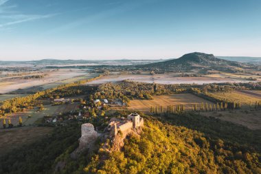 Szigliget 'in güzel hava manzarası