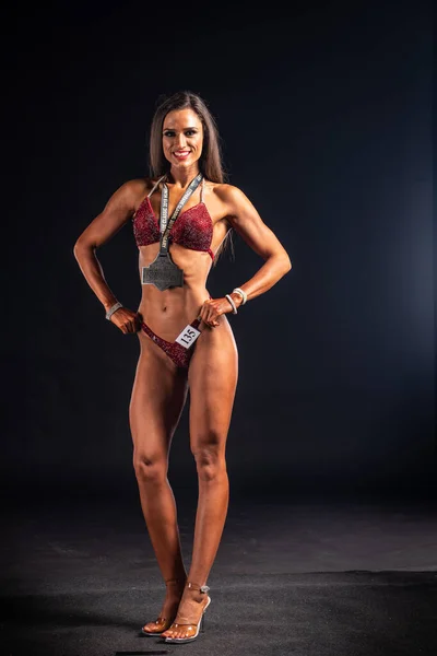 2019 Boedapest Hongerig Hongarije Oct Fitness Model Studiofoto Fitparade 2019 — Stockfoto