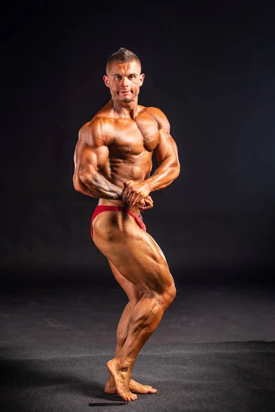 2019 Boedapest Hongarije Hongarije Oct Bodybuilder Studiofoto Fitparade 2019 Ifbb — Stockfoto