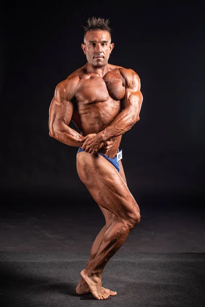 2019 Budapest Hungary Hungary 10月13 フィットパレード後のボディビルダースタジオの写真2019 Ifbb Pro予選10月にボディビルディングチャンピオンシップ13 ブダペスト — ストック写真