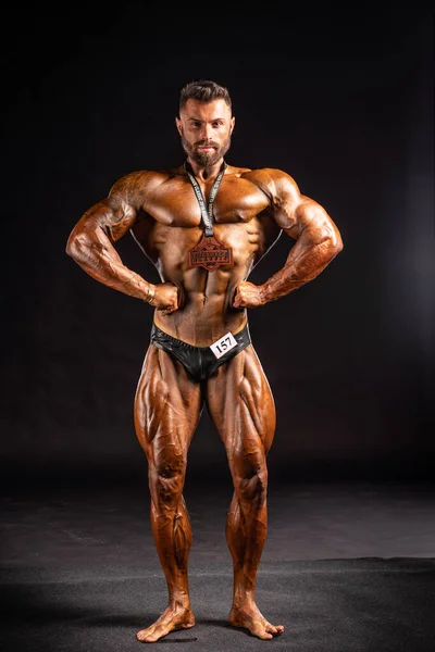 2019 Budapest Hungary Hungary 10月13 フィットパレード後のバスローランドのスタジオ写真2019 Ifbb Proボディビルディング選手権10月13 ブダペスト — ストック写真