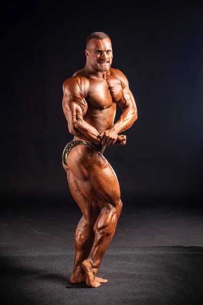 2019 Budapest Húngaro Hungría Oct Bodybuilder Studio Photo Fitparade 2019 — Foto de Stock